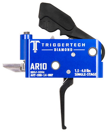 TriggerTech ARTSAB14NNF Diamond  Black Straight Flat Fits AR-10