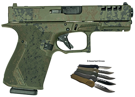 GLFA GL19 LGRN-BUNDLE STRIKER 9MM 4IN   LICHEN-GRN