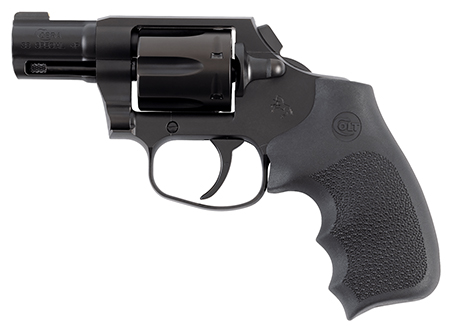 Colt Mfg COBRAMB2RNS Night Cobra  38 Special +P 6rd Shot 2" Black PVD Stainless Steel Barrel, Cylinder  &  Frame, Black Hogue Overmolded Grip, Exposed Hammer