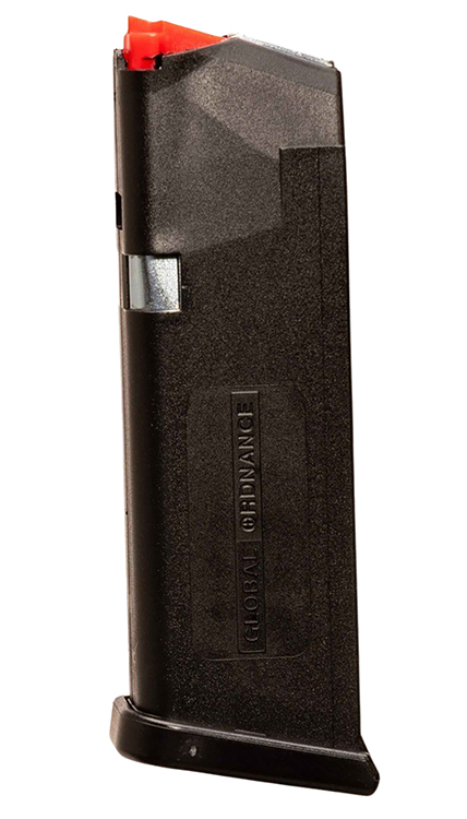 Global Ordnance LLC 197892029063 Global Ordnance  Black 15rd 9mm Luger Glock Style
