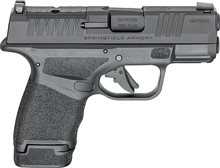 Springfield Armory HC931380BOSP Hellcat OSP Micro Compact 380 ACP 13+1 3" Black Melonite Steel Barrel  &  Optic Ready/Serrated Slide, Black Polymer Frame w/Accessory Rail, Adaptive Texture Grip