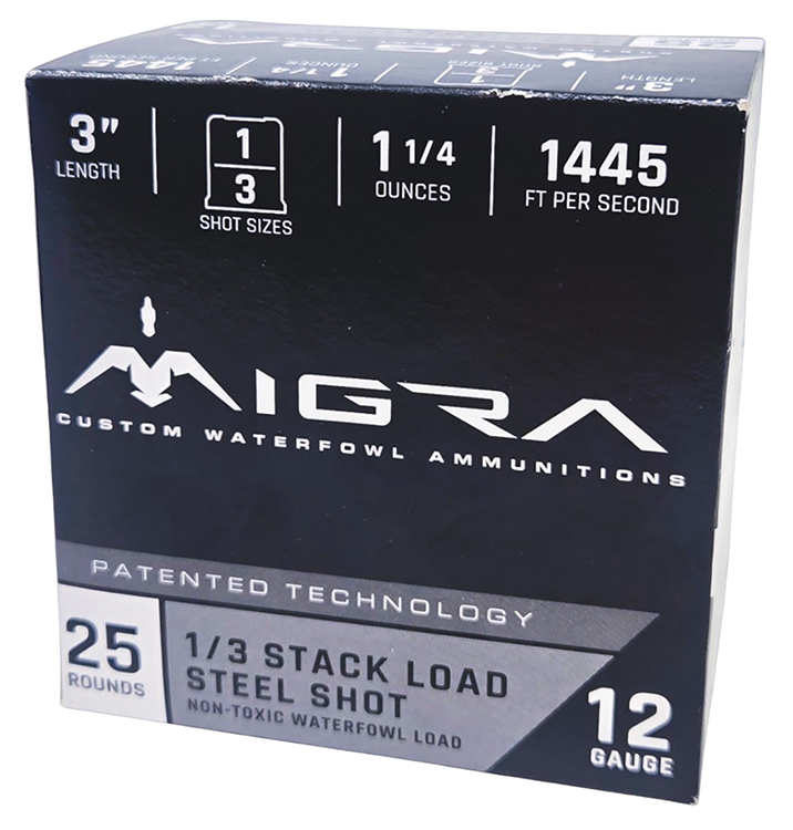 Migra Ammunitions M12SS13 Staxd  12Gauge 3" 1 1/4oz 1/3Shot 25 Per Box/10 Case