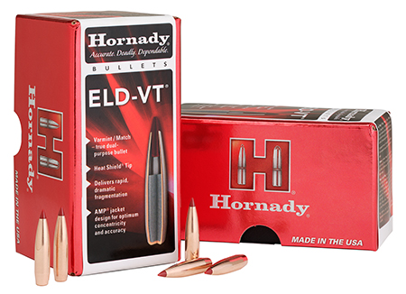 Hornady 25412 ELD-VT  25Cal 95gr 100 Per Box/25Case