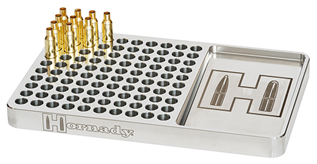 Hornady 480044  Reloading Block Red Aluminum Capacity 100rd Rifle Firearm