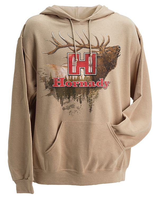 Hornady 99612S Elk  Small Tan/Khaki Hoodie Poly-Cotton