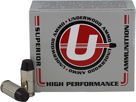 Underwood Ammo 740   40S&W 200gr Hard Cast Flat Nose 20 Per Box/10 Case