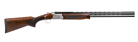 Girsan  Balikli Blue Label 28 Bore Break Open 2.50" 2rd 26" Blue Polished Over/Under Vent Rib Barrel, Engraved Silver Aluminum Receiver, Fixed Turkish Walnut Stock, 5 Mobil Chokes