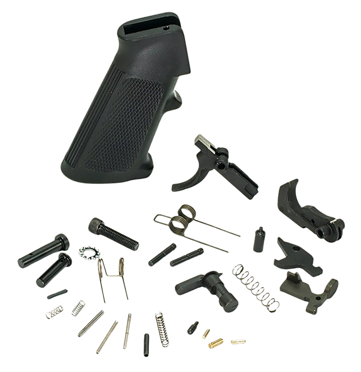 White Label Armory WLA-LOW-1017-01 Pistol Lower Parts Kit For AR-15 Black