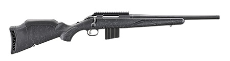 Ruger 56902 American II Patrol 338 ARC 5+1 16.10" Graphite Black Cerakote Threaded Bull Barrel  &  Alloy Steel Receiver w/Picatinny Rail, Black Splatter Adj LOP Synthetic Stock
