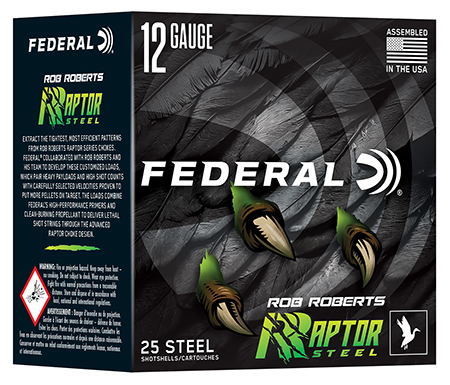 Federal RRS1384  Rob Roberts Raptor 12Gauge 3" 1 3/8oz 4Shot 25 Per Box/10 Case