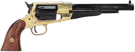 Traditions FR18581 1858 Army Break Open 44 Cal #11 Percussion 8" 6 Shot Brass Frame Blued Barrel  &  Cylinder Walnut Grip