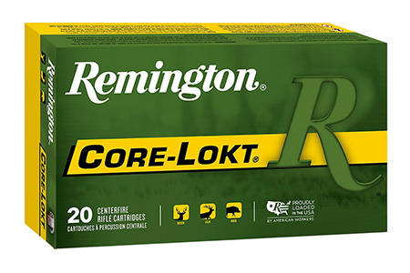 Remington Ammunition 20057 Core-Lokt  6.5PRC 140gr Pointed Soft Point 20 Per Box/10 Case