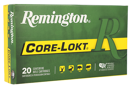 Remington Ammunition 20055 Core-Lokt  7PRC 175gr Pointed Soft Point 20 Per Box/10 Case