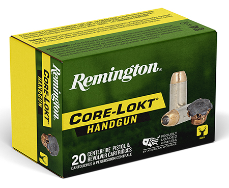 Remington Ammunition 20272 Core-Lokt  45Colt 237gr Jacketed Hollow Point 20 Per Box/10 Case