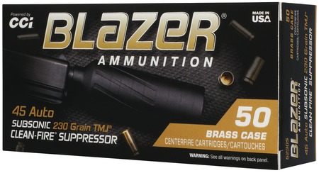 CCI 5230S Blazer  45ACP 230gr Total Metal Jacket 50/Box