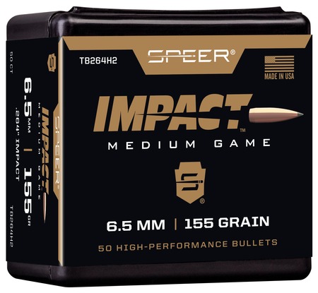 CCI TB264H2 Impact  6.5mm 156gr Speer Impact 50 Per Box/5 Case