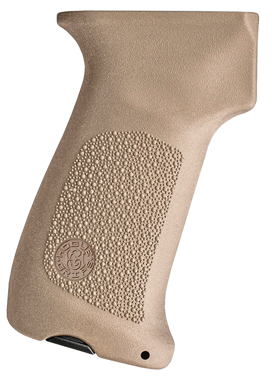 Hogue 74033   Pistol Grip w/o Finger Grooves FDE Overmolded Rubber Fits AK-47/AK-74
