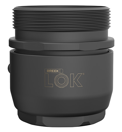 Breek Arms BRK4300 Breek LOK 3QD  Fits 1.375"x24 TPI Titanium DLC Black
