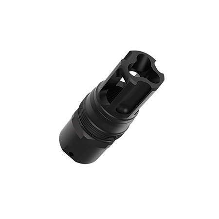 Liberty Precision Machine LPM-2005 Eclipse Pin  &  Weld Flash Hider Black Stainless Steel 1/2"x28 Threads 2.25"