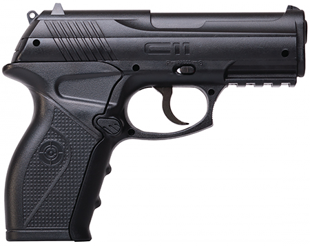 Crosman C11 C11 Air Pistol CO2 177 18+1 Black Polymer Grips