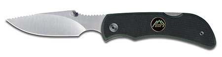 Outdoor Edge CL10C Caper Lite  2.50" Folding Plain AUS8 SS Blade G10 Black Handle