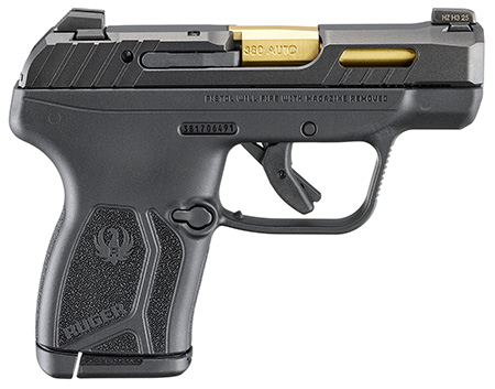 Ruger 13766 LCP Max Compact Frame 380 ACP 10+1 2.80" Black Nitride Barrel, Black Nitride Alloy Steel Serrated Slide, Black Polymer Frame Textured Grip