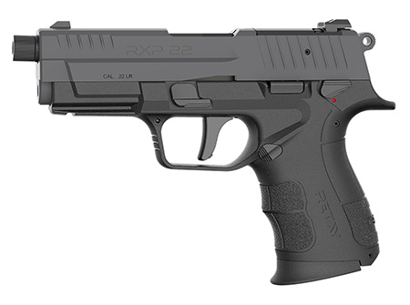 Retay USA RXP22BSG13TH RXP 22 LR 13+1 4" Threaded Barrel, Gray Cerakote Optic Ready/Serrated Slide, Black Cerakote Polymer Frame w/Accessory Rail, RMSc/RMR Footprint