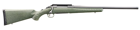 Glenfield 52007 Model A  Full Size 450 Bushmaster 3+1 20" Matte Black Threaded Barrel, Matte Black Alloy Steel Receiver w/Picatinny Rail, Moss Green Splatter Fixed Synthetic Stock, Thread Protector