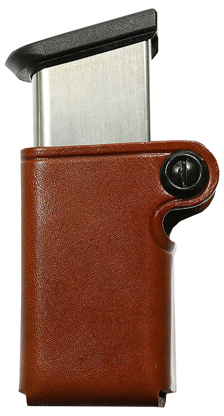 Galco SMC26 SMC Mag Case Single Tan Leather Belt Loop Compatible w/ Taurus PT945 Belts 1.75" Wide Ambidextrous Hand
