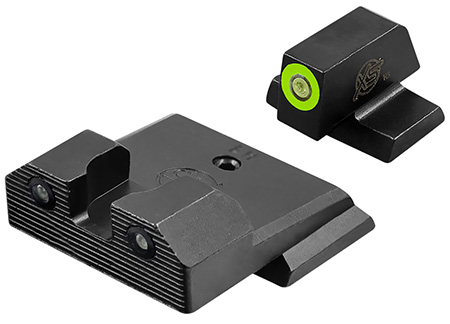XS Sights SWR206P6G R3D 2.0 Night Sight Set Green Tritium Front/Black Oxide Frame, Fits S&W M & P 2.0 FS/Compact