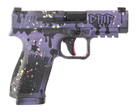 Canik HG7896DRP-N Mete MC9LS Signature Midnight Drip 9mm Luger 17+1 3.64" Optic Ready/Serrated Slide, Polymer Frame w/Picatinny Rail