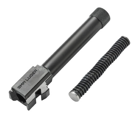 Ruger 90786 Barrel Kit  9mm Luger 4.50" Threaded Black Fits Ruger RXM