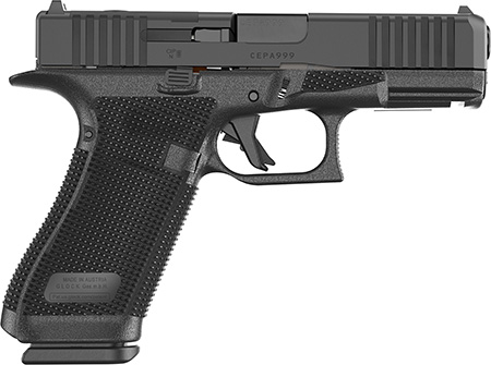 Glock P64550203 G45 Gen6 Crossover Frame 9mm Luger 17+1 4.02" Black GMB Barrel, Black nDLC Steel Optic Ready/Serrated Slide, Black Polymer Frame w/Accessory Rail, Interchangeable Backstrap Grip