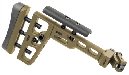 Samson 040617032 S.A.S. K Folding Stock Flat Dark Earth Anodized Aluminum