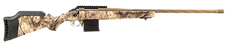 Ruger 46990 American II  Full Size 204 Ruger 10+1 22" Burnt Bronze Cerakote Spiral Fluted Threaded Barrel  &  Steel Receiver w/Picatinny Rail, Dipped GoWild I-M Camo Adj LOP Synthetic Stock