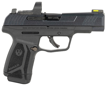 Ruger 3521 Max-9 Long RD 9mm Luger 12+1 4" Black Alloy Steel Optic Ready/Serrated Slide, Black Polymer Frame