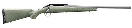 Glenfield 52002 Model A  Full Size 30-06 Springfield 4+1 20" Matte Black Threaded Barrel, Matte Black Alloy Steel Receiver w/Picatinny Rail, Moss Green Splatter Fixed Synthetic Stock, Thread Protector