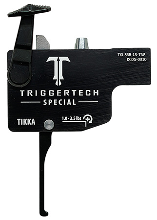 TriggerTech TI0SBB13TNF Diamond  Black Flat Lever Fits Tikka Right Hand