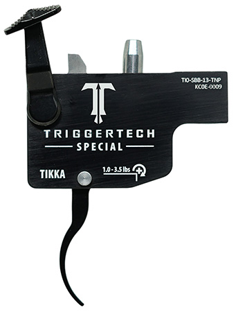 TriggerTech TILSBB13TNP Diamond  Black Curved Lever Fits Tikka Left Hand