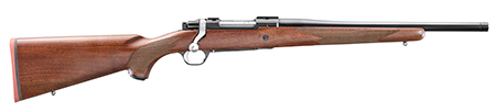 Ruger 67101 Hawkeye Hunter 6.5 Creedmoor 4+1 16.60" Satin Blued Threaded Barrel, Satin Blued Steel Receiver w/Integral Scope Mount, American Walnut Fixed Stock, Right Hand