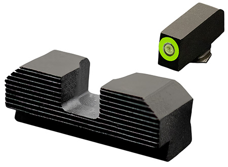 XS Sights GLM017P4G Minimalist Night Sight Set Green Tritium Front/Black Oxide Frame Compatible w/Glock