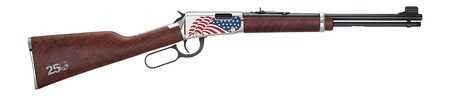 Henry H001Y250 America's 250th Anniversary Tribute Edition Youth 22 S/L/LR 13/14/18+1 16.50" Blued Octagon Barrel, Polished Nickel Plating Hardened Brass Grooved Receiver, American Walnut Straight Gri