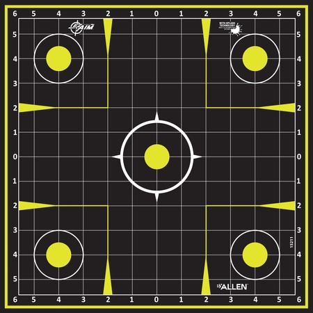 Allen 15211-30 EZ Aim Splash  Hanging 12"x12" Black/Chartreuse 30 Pack