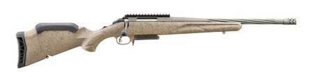 Ruger 46997 American II Ranch 243 Win 3+1 16.10" Cobalt Cerakote Spiral Threaded Barrel  &  Alloy Steel Receiver w/Picatinny Rail, Flat Dark Earth Splatter Fixed Synthetic Stock
