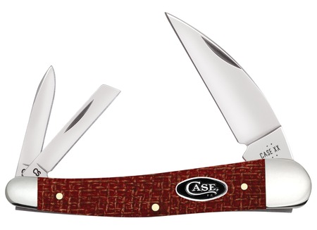 CASE 12276 DARK RED BUR MICARTA SEAHORSE WHITTLER