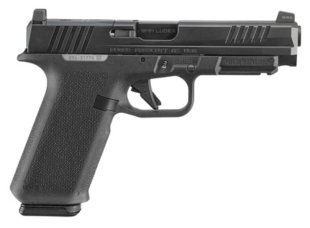 Ruger 19444 RXM  9mm Luger 17+1 4.50" Black FNC Nitride Alloy Steel Barrel  &  Optic Ready/Serrated Slide, Black Polymer Frame w/Accessory Rail, Textured Grip, RMR/RMSc/DeltaPoint Pro Footprint