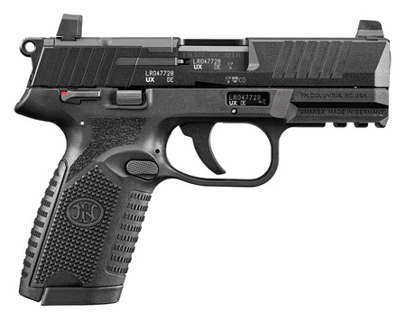 FN 66102317 502 MRD *CA Compliant 22 LR 10+1 4" Black Target Crown Barrel, Black Optic Ready/Serrated Slide, Black Polymer Frame w/Picatinny Rail, Textured Grip, Ambidextrous