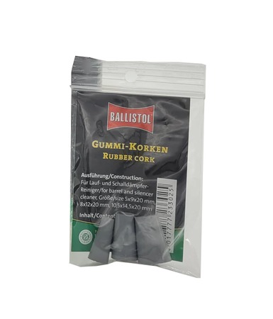 BALLISTOL 233025 RUBBER CORK 3 SIZE SET SUPP CLEAN