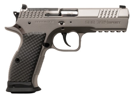 Sarsilmaz SAR7/24SPT 7/24  9mm Luger 17+1 4.40" Stainless Barrel, Matte Stainless Steel Optic Cut/Serrated Slide, Matte Stainless Steel Frame w/Beavertail  &  Picatinny Rail, Black Polymer Grip