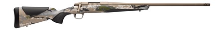 Browning 0360062006 X-Bolt 2 Speed Full Size 22 Creedmoor 4+1 22" Smoked Bronze Cerakote Fluted Threaded Barrel, Steel Drilled  &  Tapped Receiver, Ovix Camo w/Black Overmold Adj Vari-Tech Synthetic Sto
